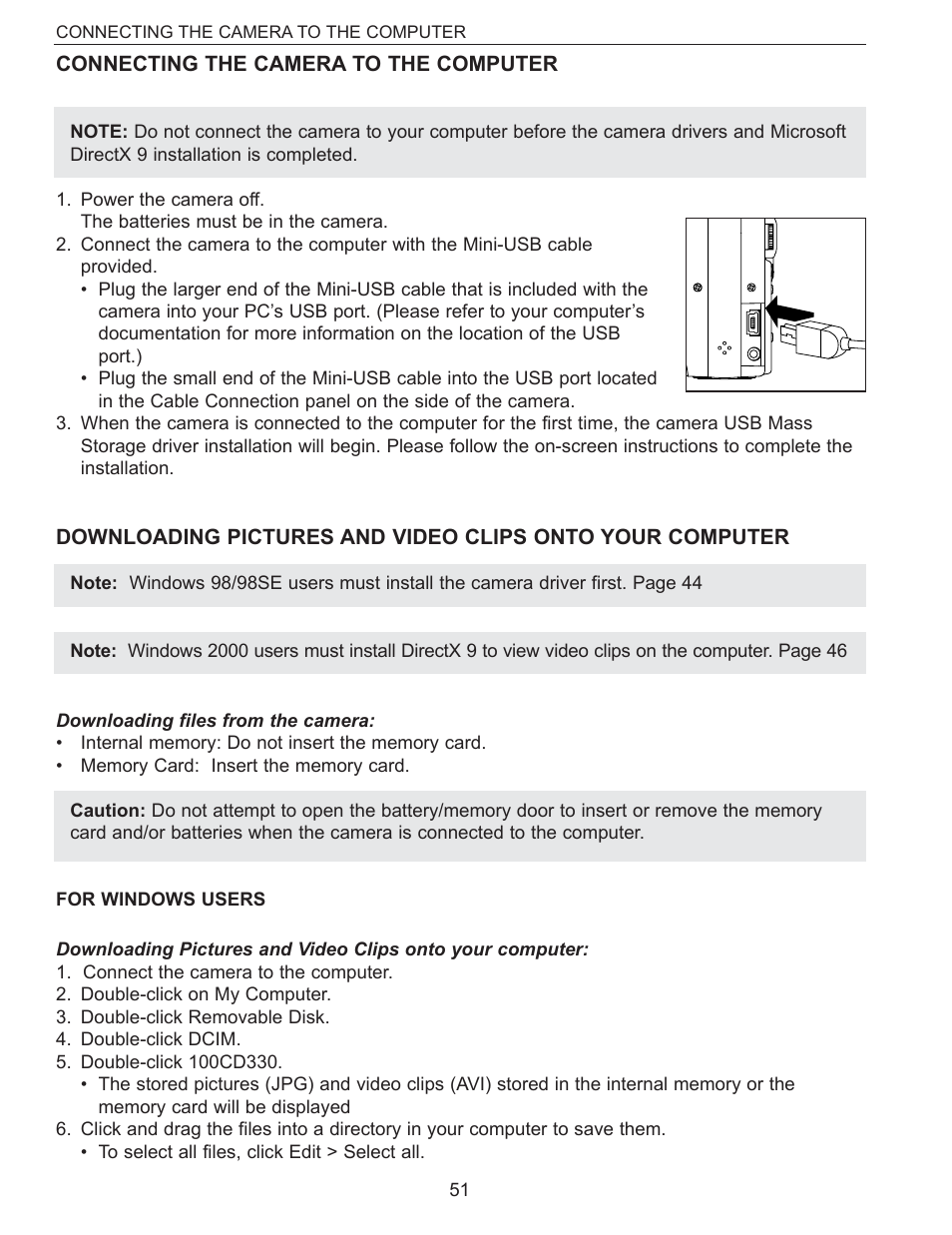 Concord Camera Eye-Q 3340z User Manual | Page 52 / 66