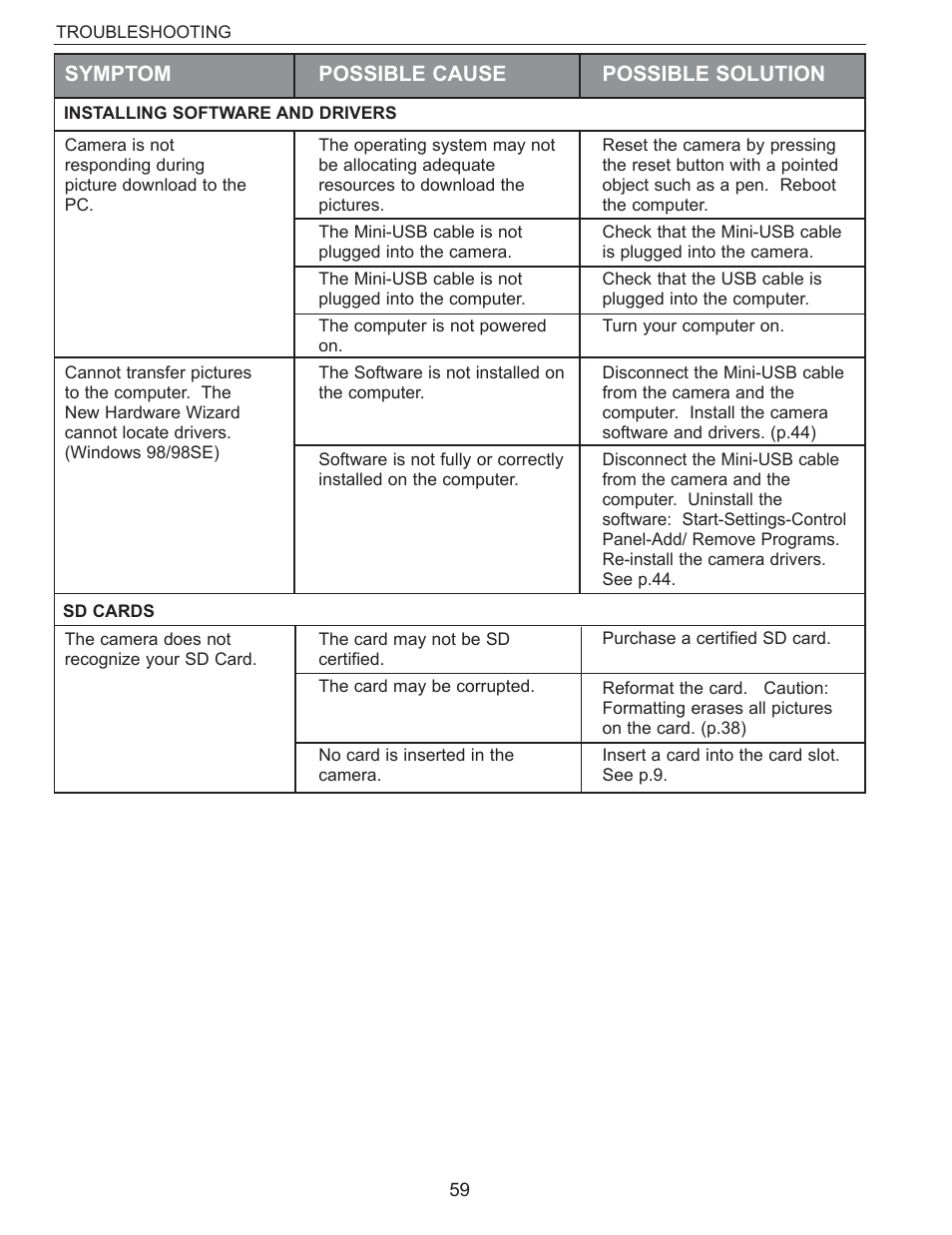 Concord Camera Eye-Q 3340z User Manual | Page 60 / 66