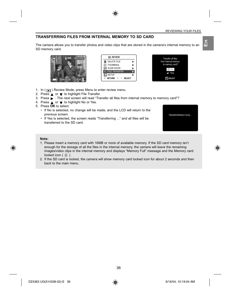 Concord Camera Concord Eye-Q 4363z User Manual | Page 38 / 74