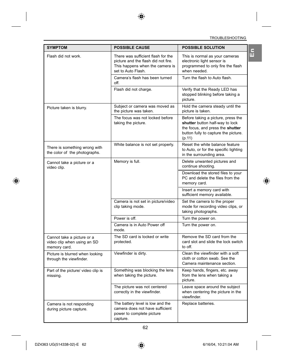 Concord Camera Concord Eye-Q 4363z User Manual | Page 64 / 74