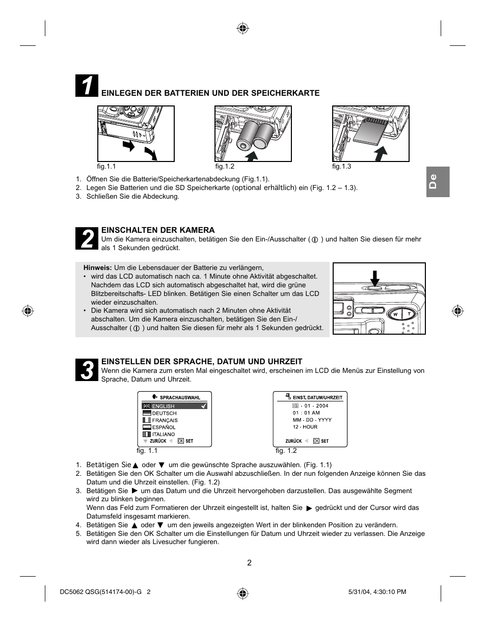 Concord Camera Eye-Q 5062AF User Manual | Page 20 / 51