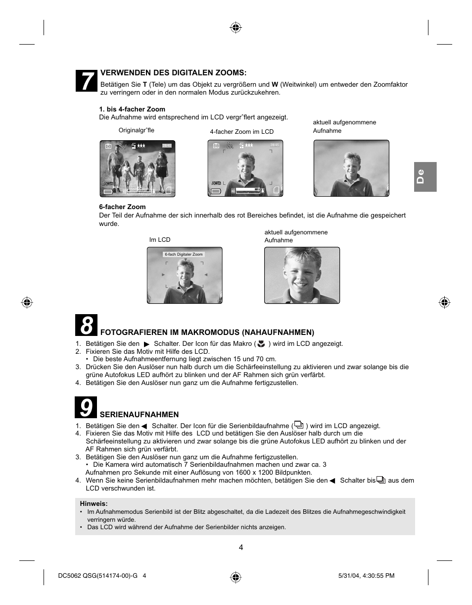 Concord Camera Eye-Q 5062AF User Manual | Page 22 / 51