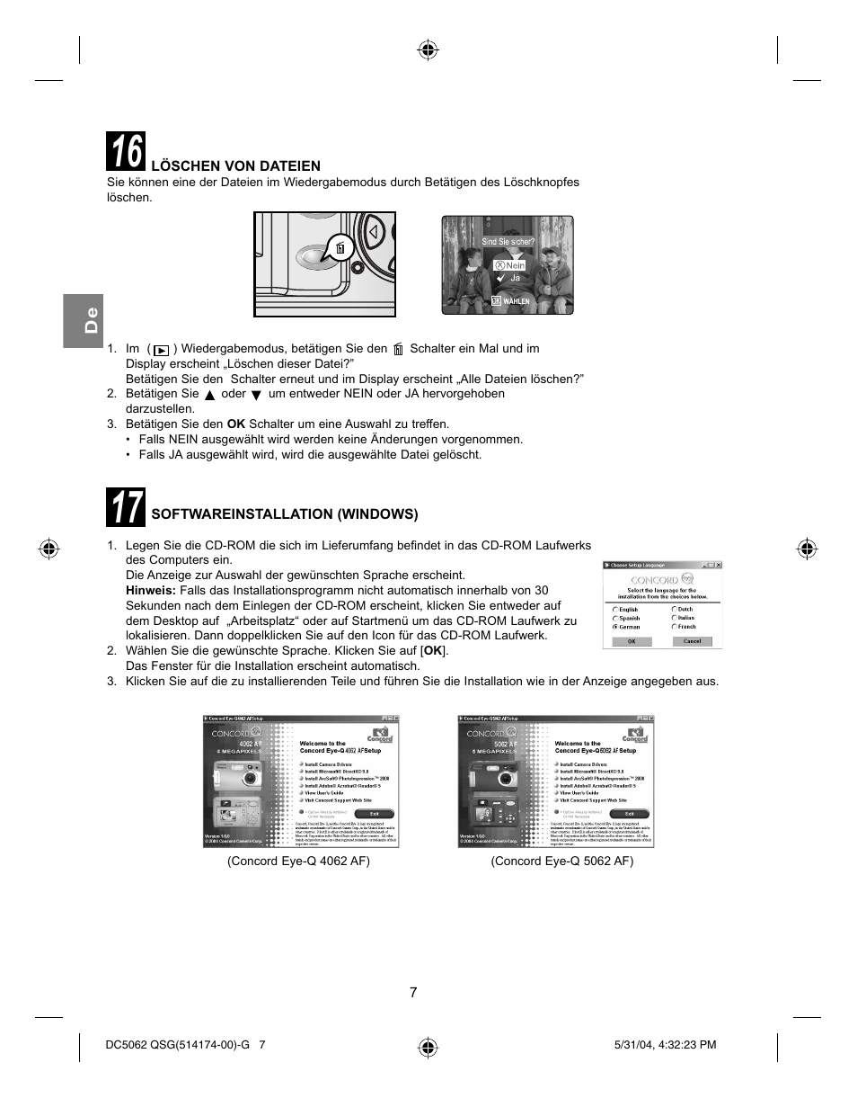 Concord Camera Eye-Q 5062AF User Manual | Page 25 / 51