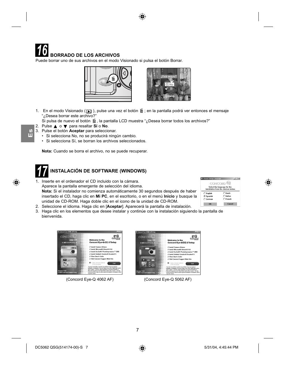 Concord Camera Eye-Q 5062AF User Manual | Page 33 / 51