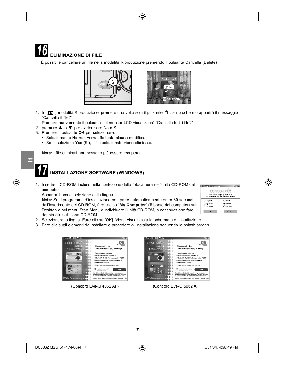 Concord Camera Eye-Q 5062AF User Manual | Page 41 / 51