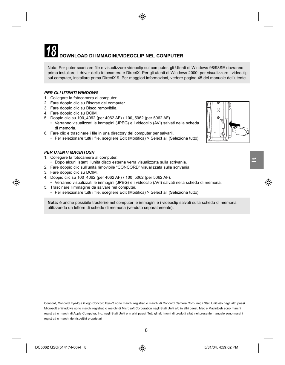 Concord Camera Eye-Q 5062AF User Manual | Page 42 / 51