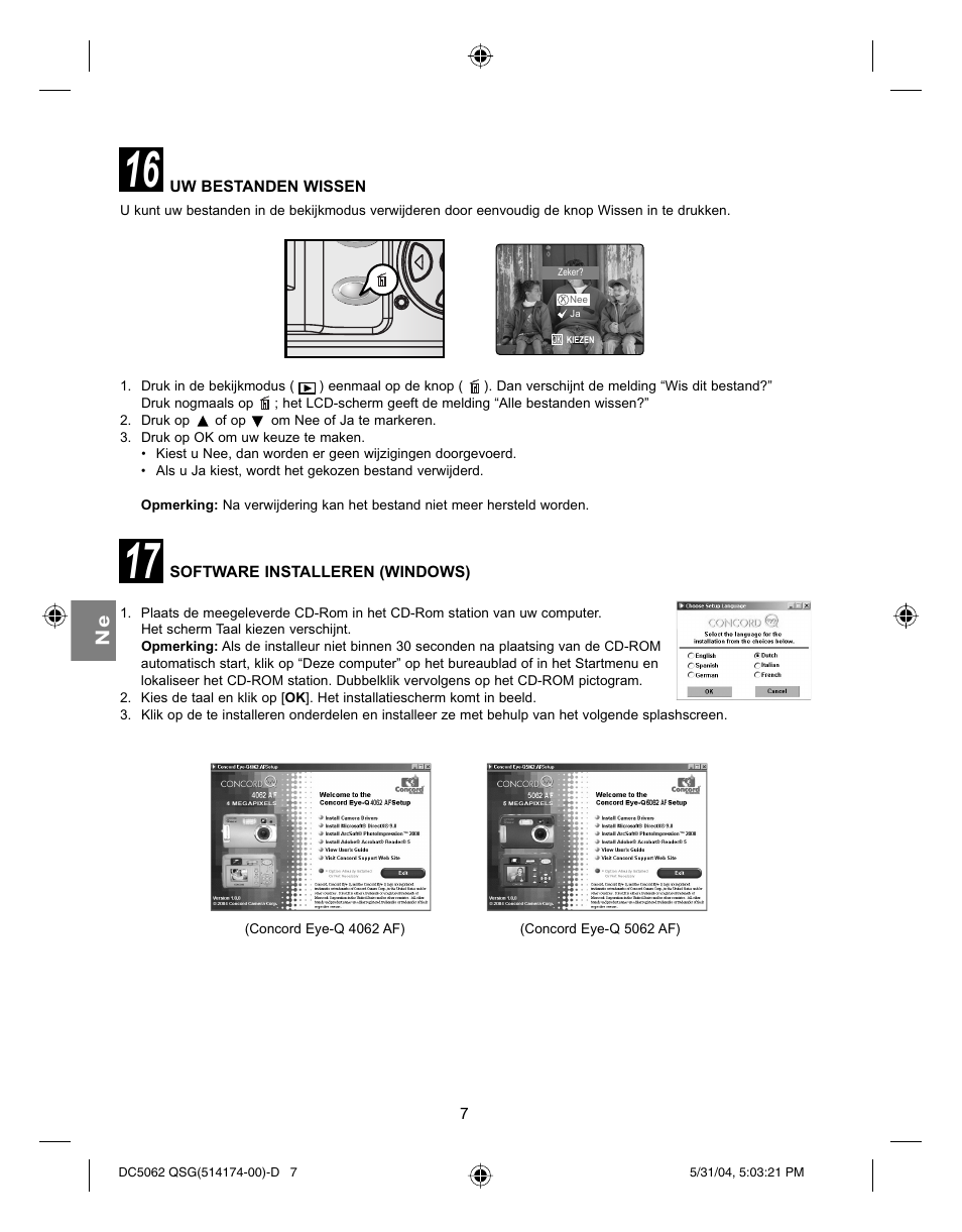 Concord Camera Eye-Q 5062AF User Manual | Page 49 / 51