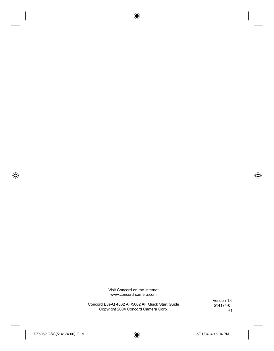 Concord Camera Eye-Q 5062AF User Manual | Page 51 / 51