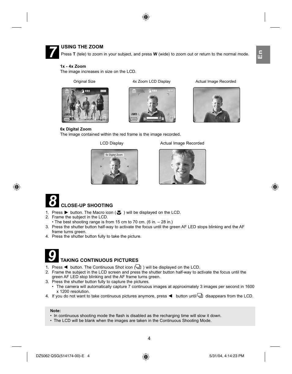 Concord Camera Eye-Q 5062AF User Manual | Page 6 / 51