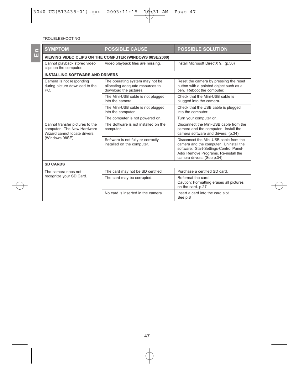 Concord Camera 3040AF User Manual | Page 48 / 54