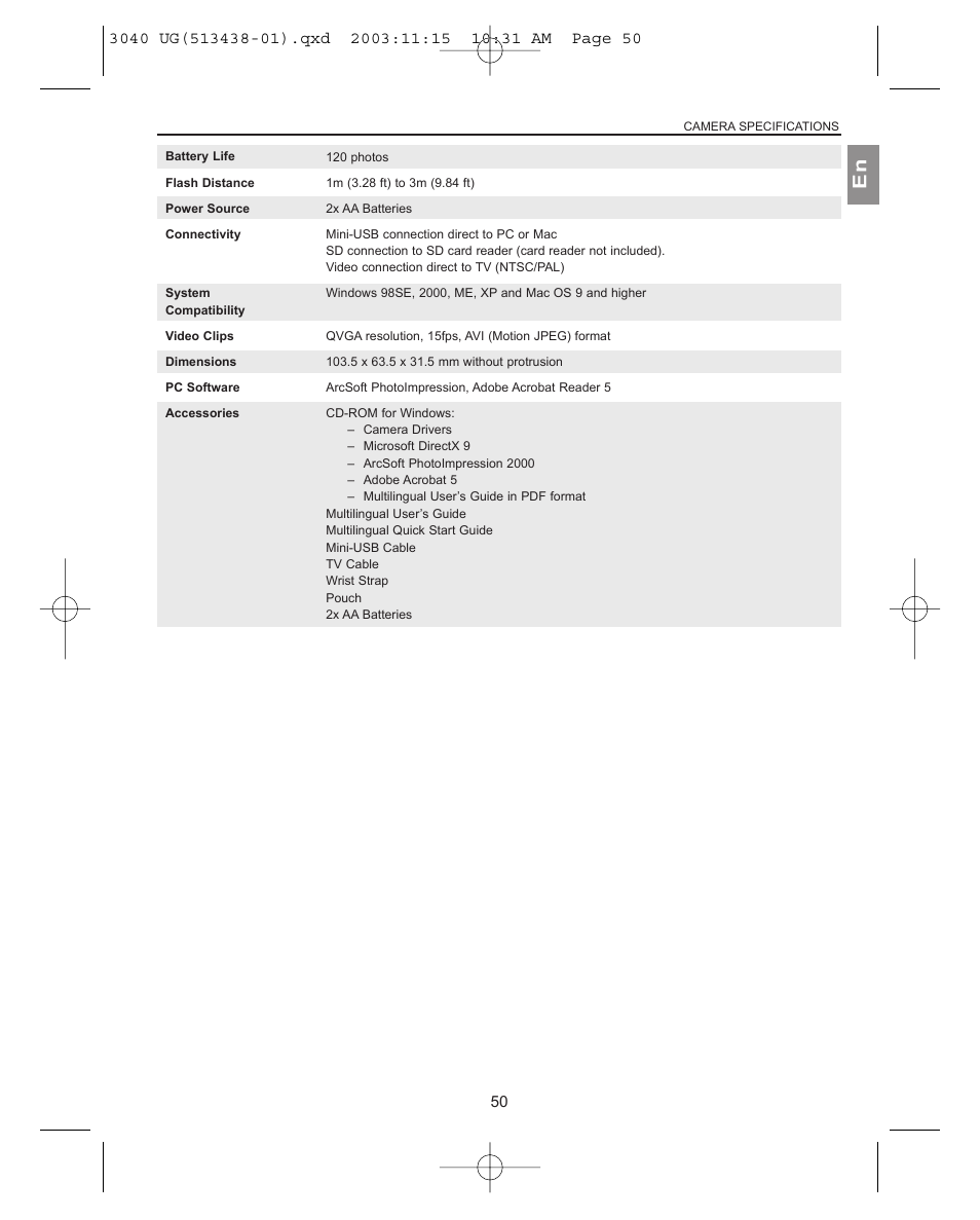 Concord Camera 3040AF User Manual | Page 51 / 54