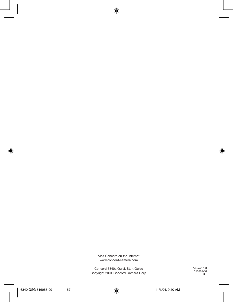 Concord Camera 6340z User Manual | Page 59 / 59