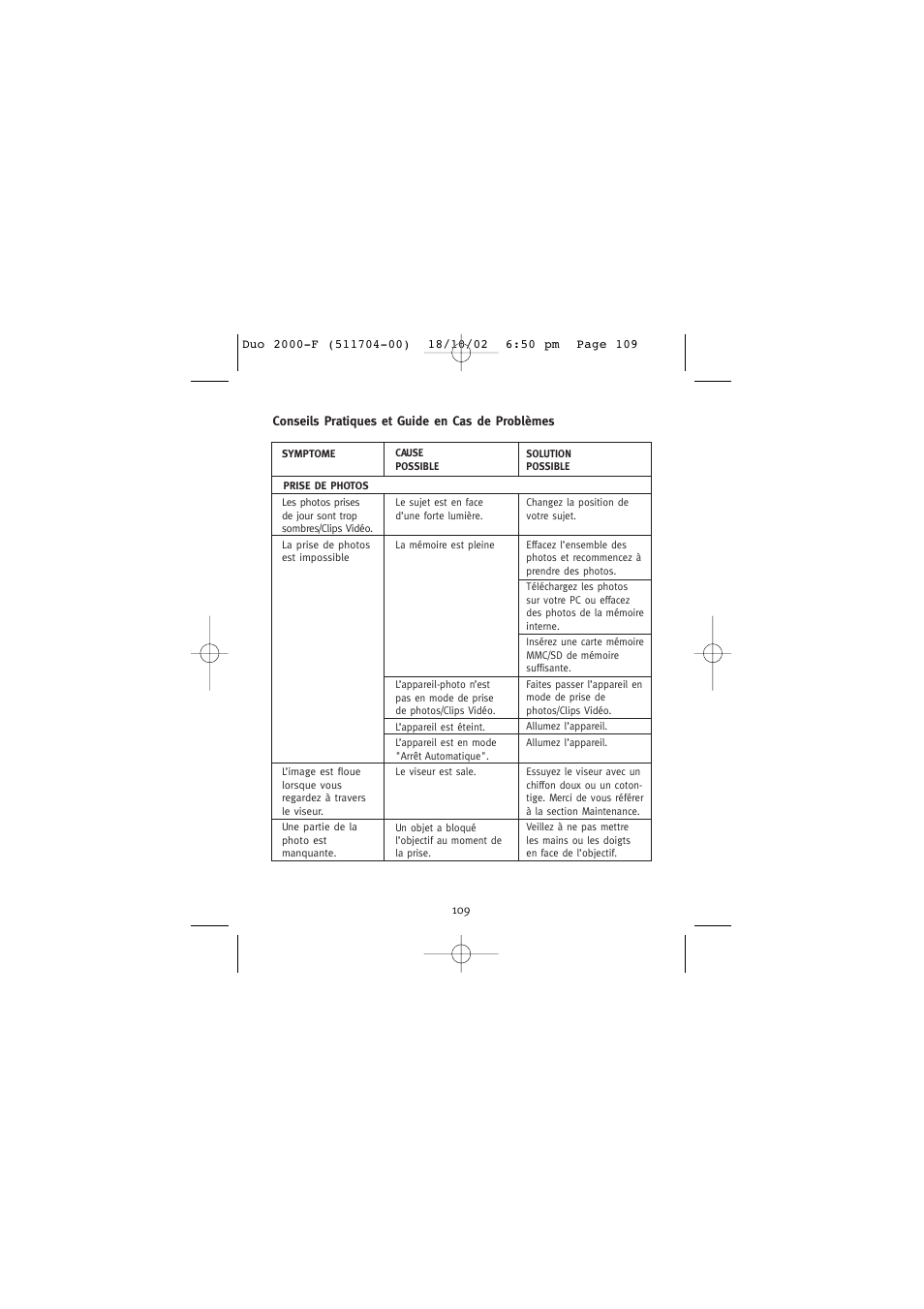 Concord Camera Duo 2000 User Manual | Page 111 / 231