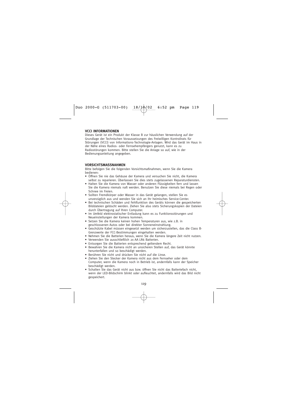 Concord Camera Duo 2000 User Manual | Page 121 / 231