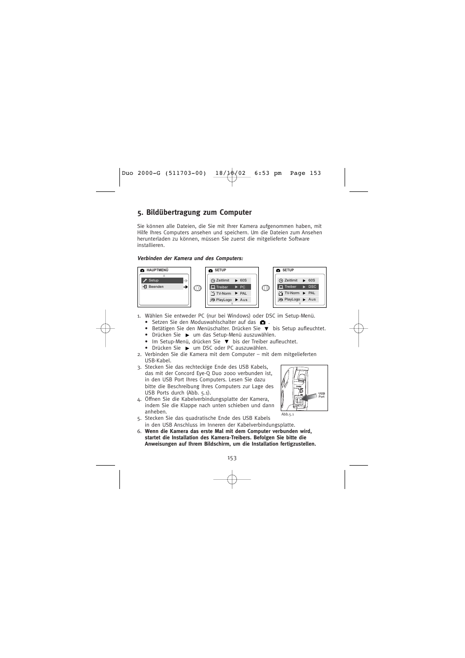 Bildübertragung zum computer | Concord Camera Duo 2000 User Manual | Page 155 / 231