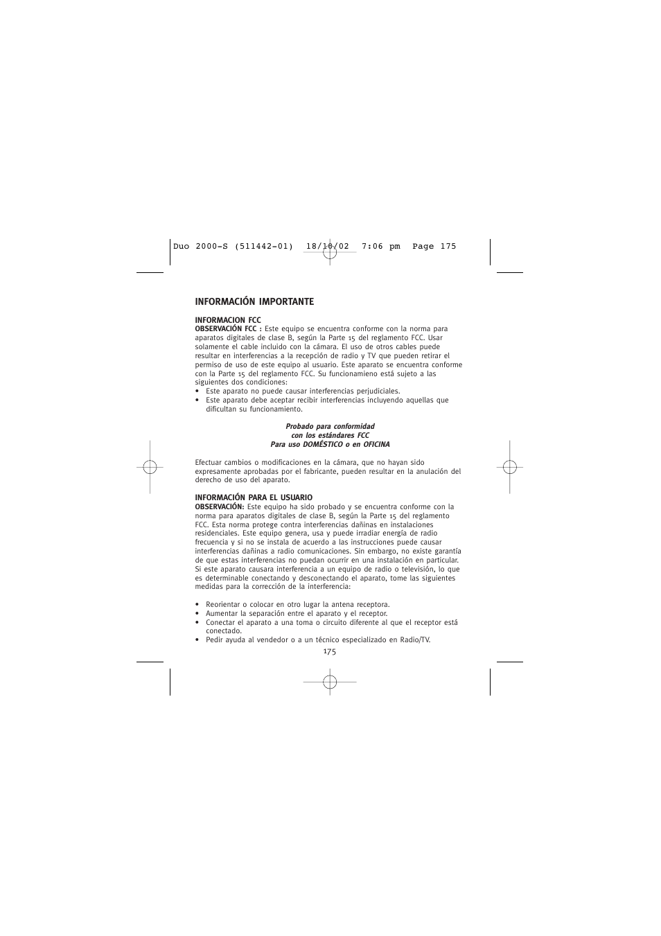 Concord Camera Duo 2000 User Manual | Page 177 / 231