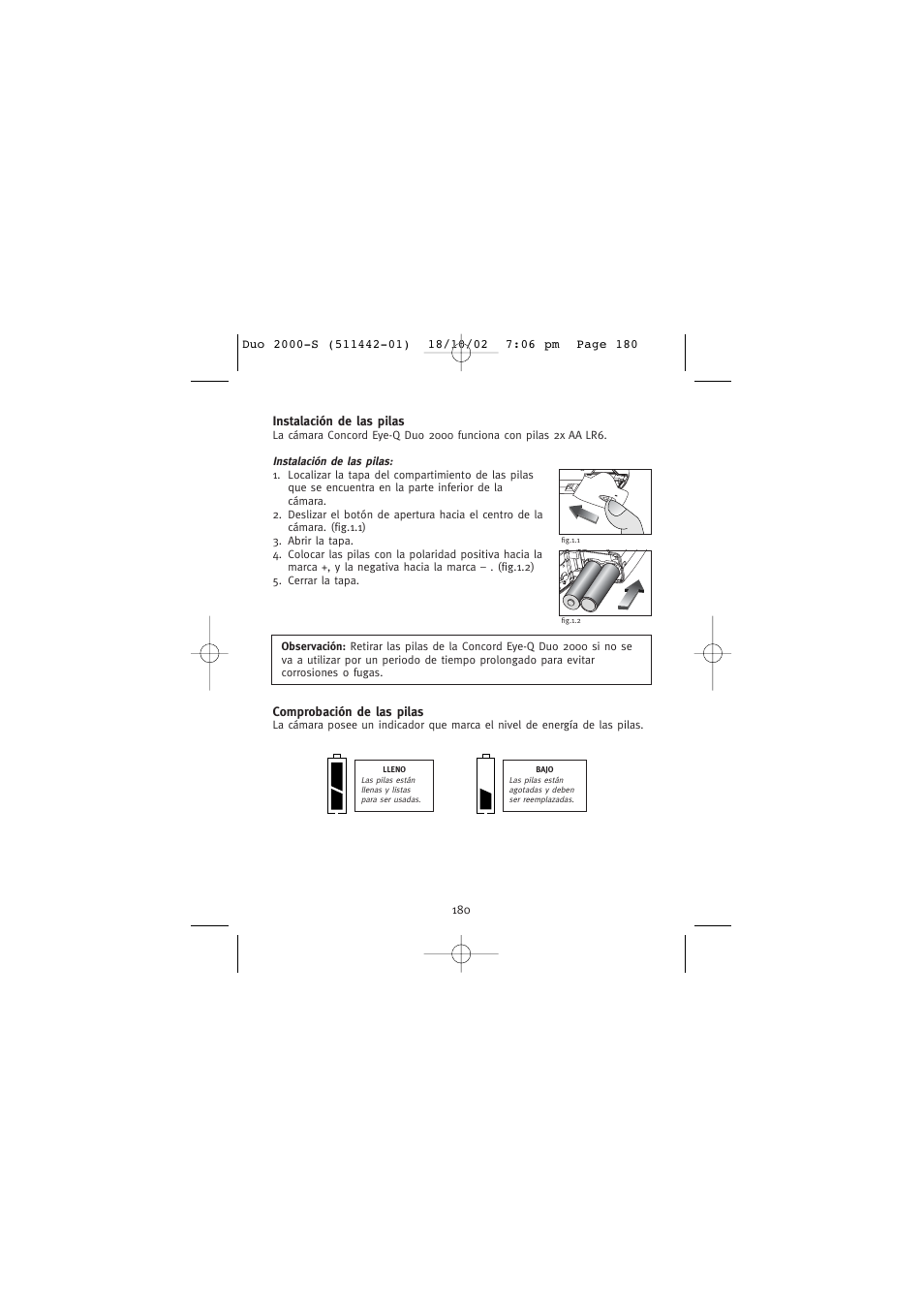Concord Camera Duo 2000 User Manual | Page 182 / 231