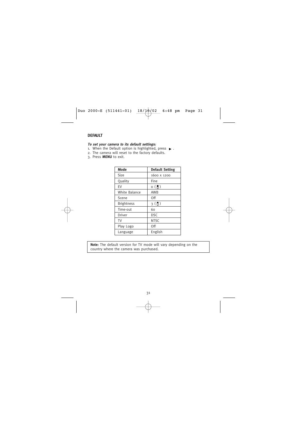 Concord Camera Duo 2000 User Manual | Page 33 / 231