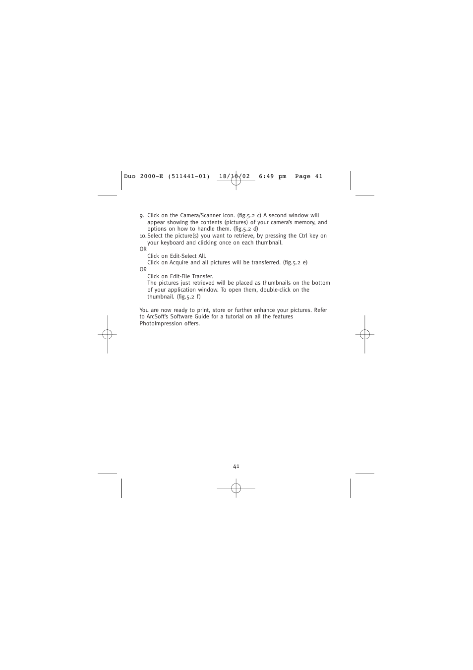 Concord Camera Duo 2000 User Manual | Page 43 / 231