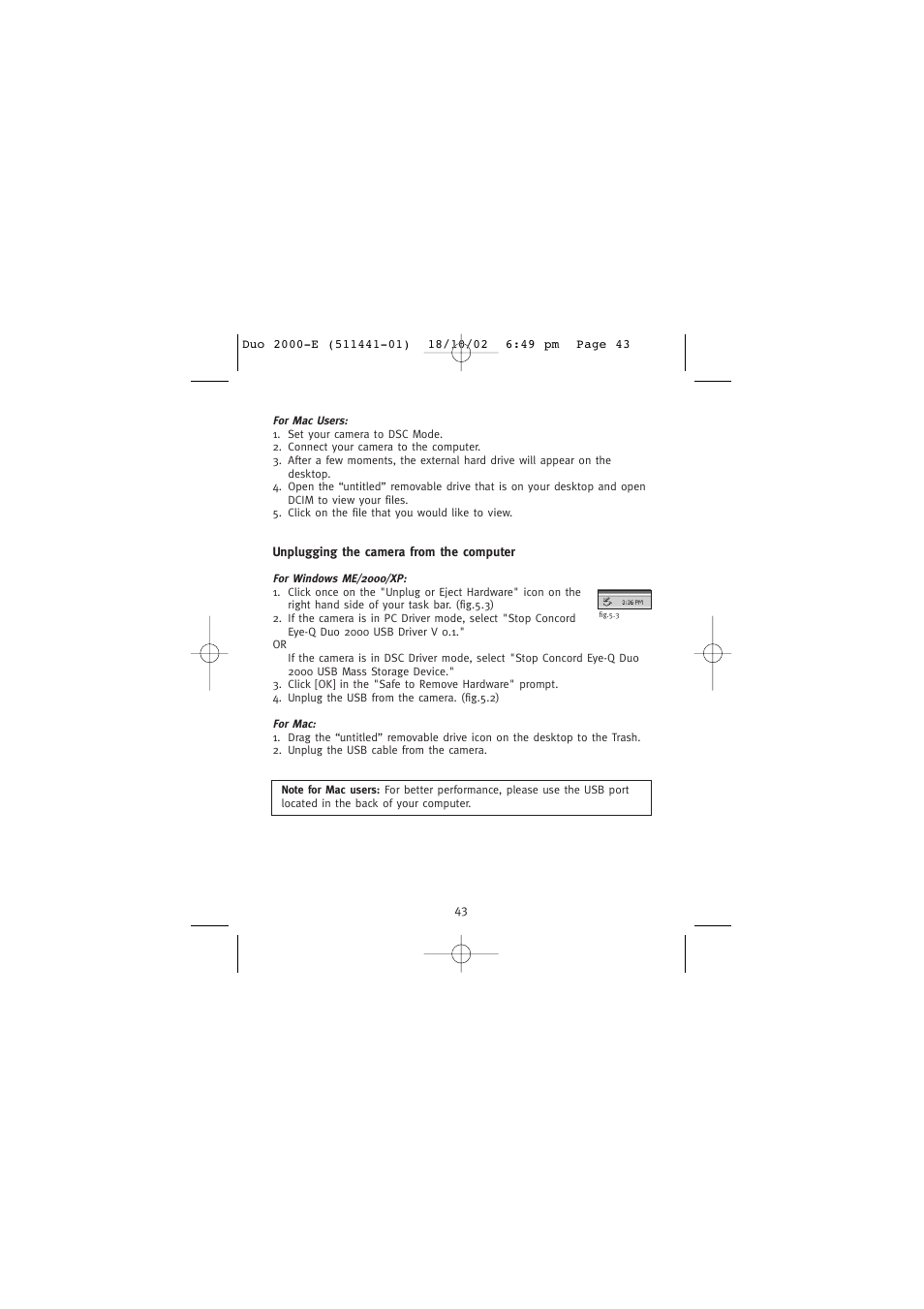 Concord Camera Duo 2000 User Manual | Page 45 / 231
