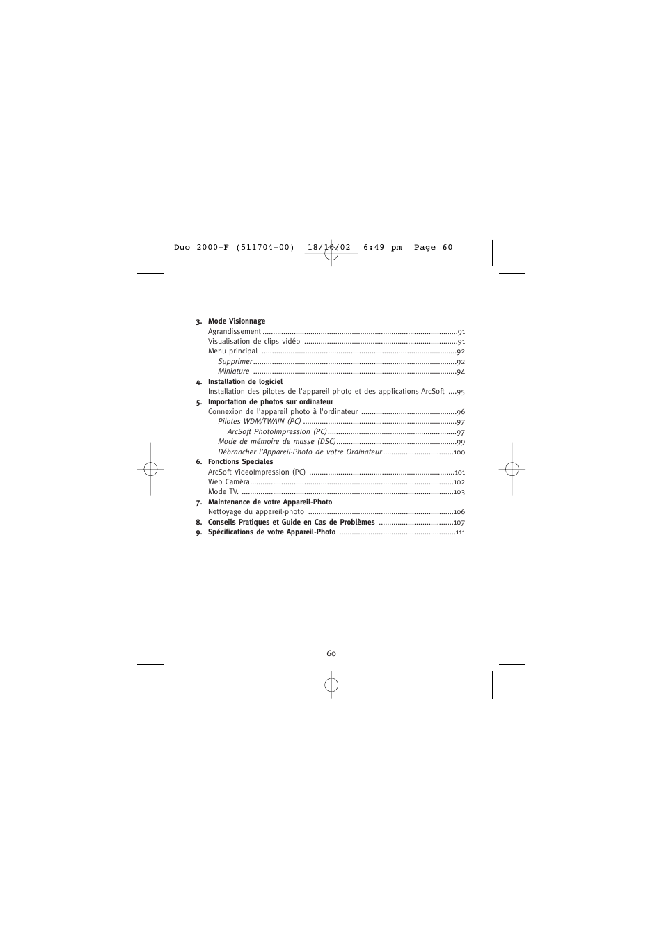 Concord Camera Duo 2000 User Manual | Page 62 / 231