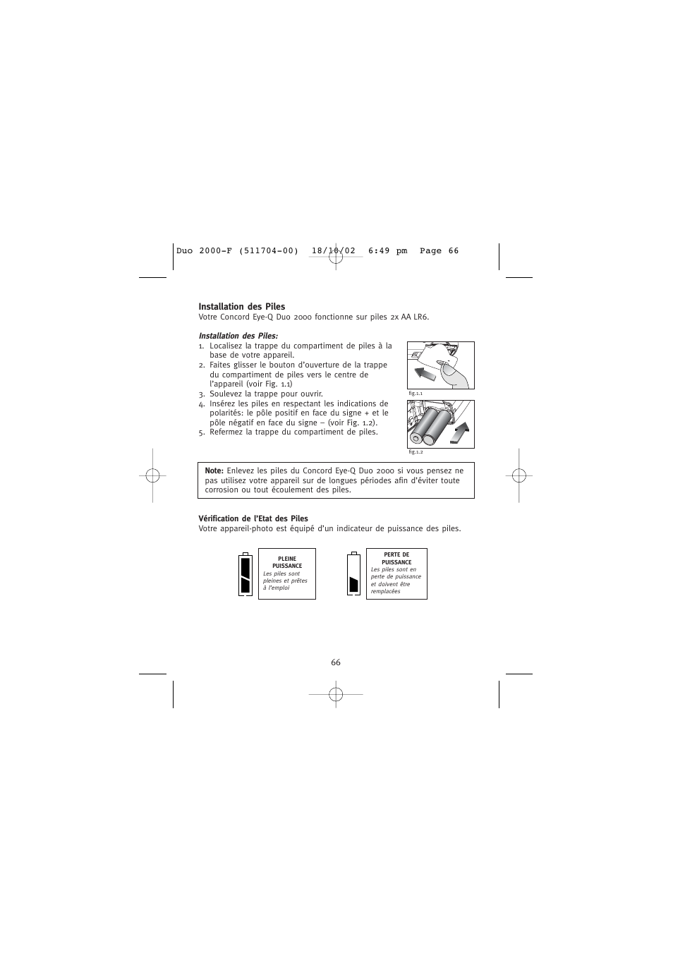 Concord Camera Duo 2000 User Manual | Page 68 / 231