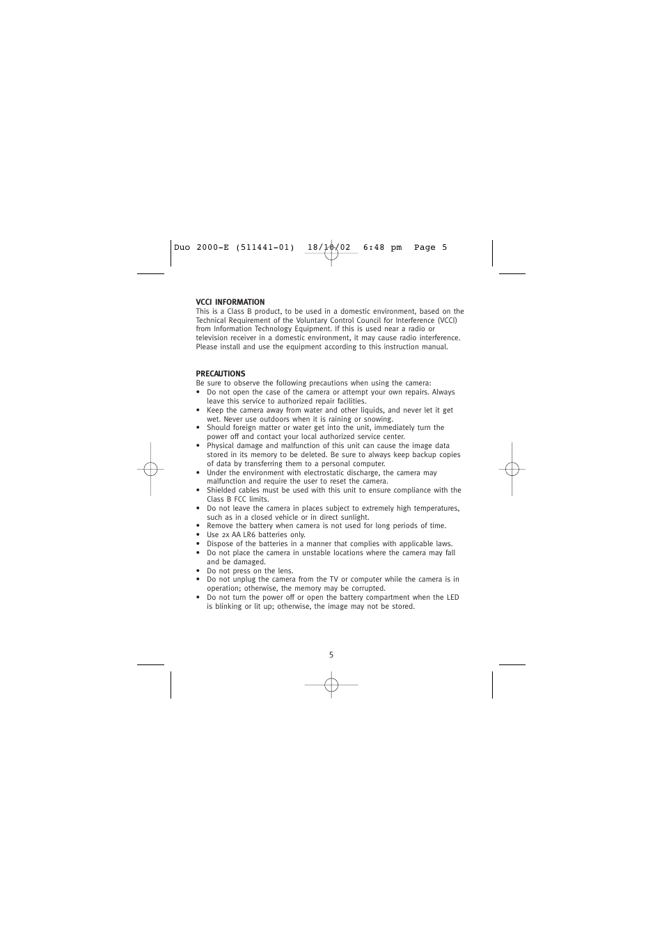 Concord Camera Duo 2000 User Manual | Page 7 / 231