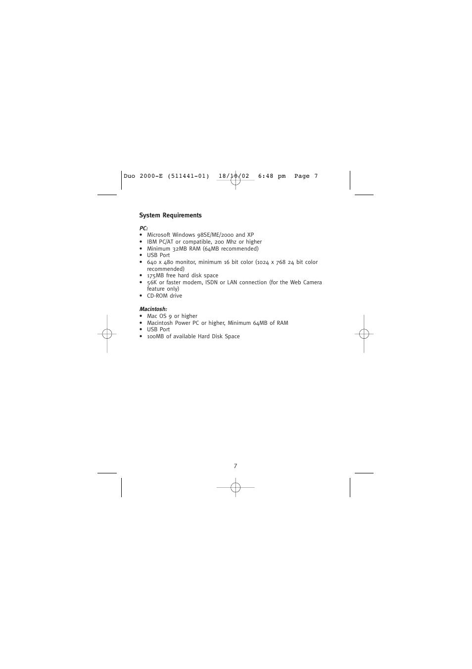 Concord Camera Duo 2000 User Manual | Page 9 / 231