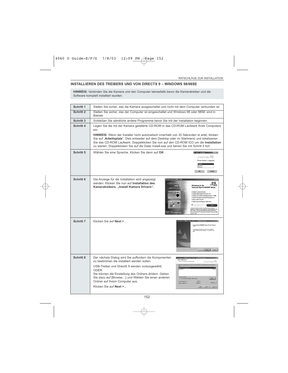 Concord Camera 4060 AF User Manual | Page 154 / 346