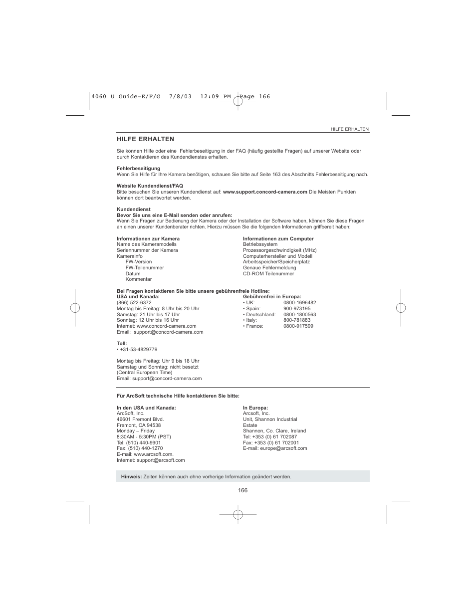 Concord Camera 4060 AF User Manual | Page 168 / 346
