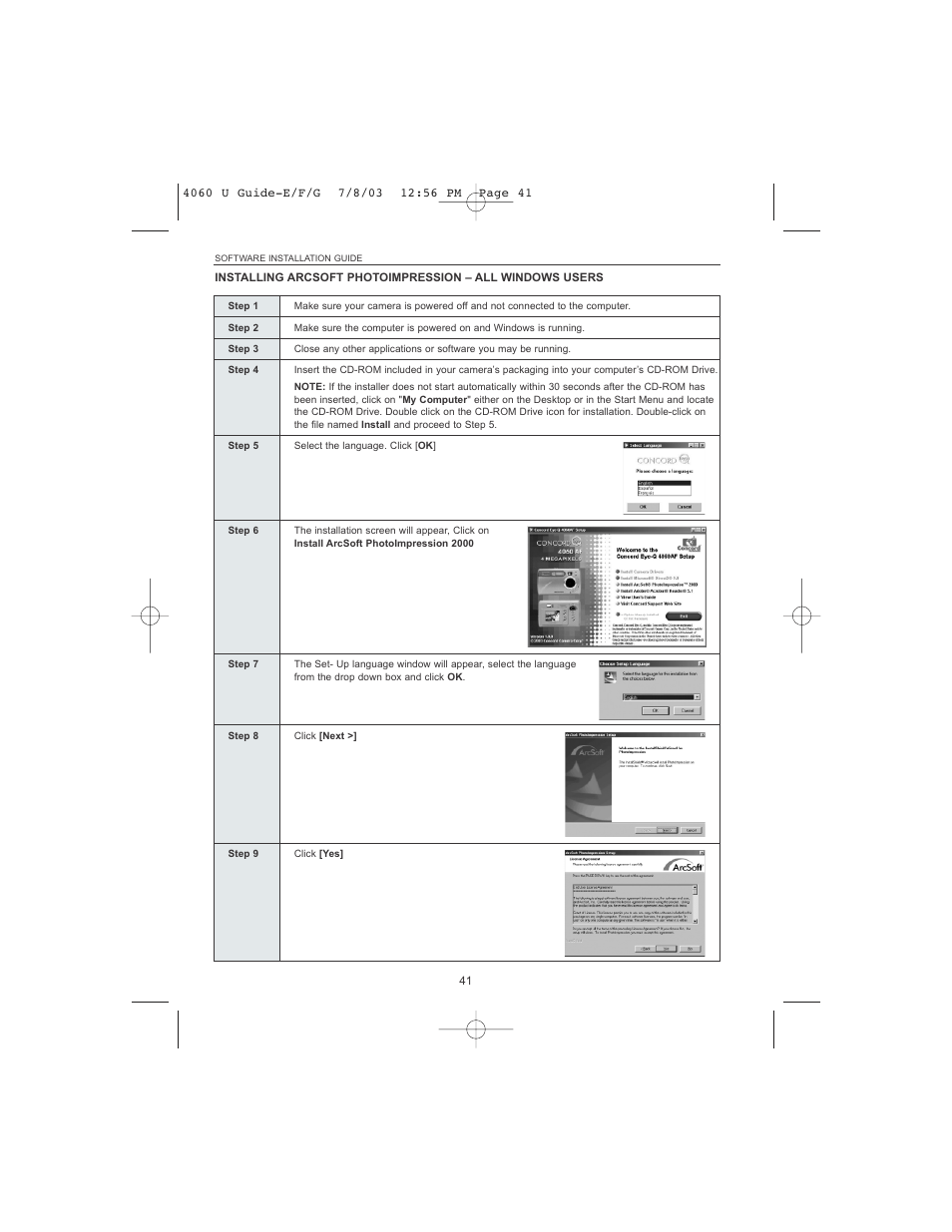 Concord Camera 4060 AF User Manual | Page 43 / 346