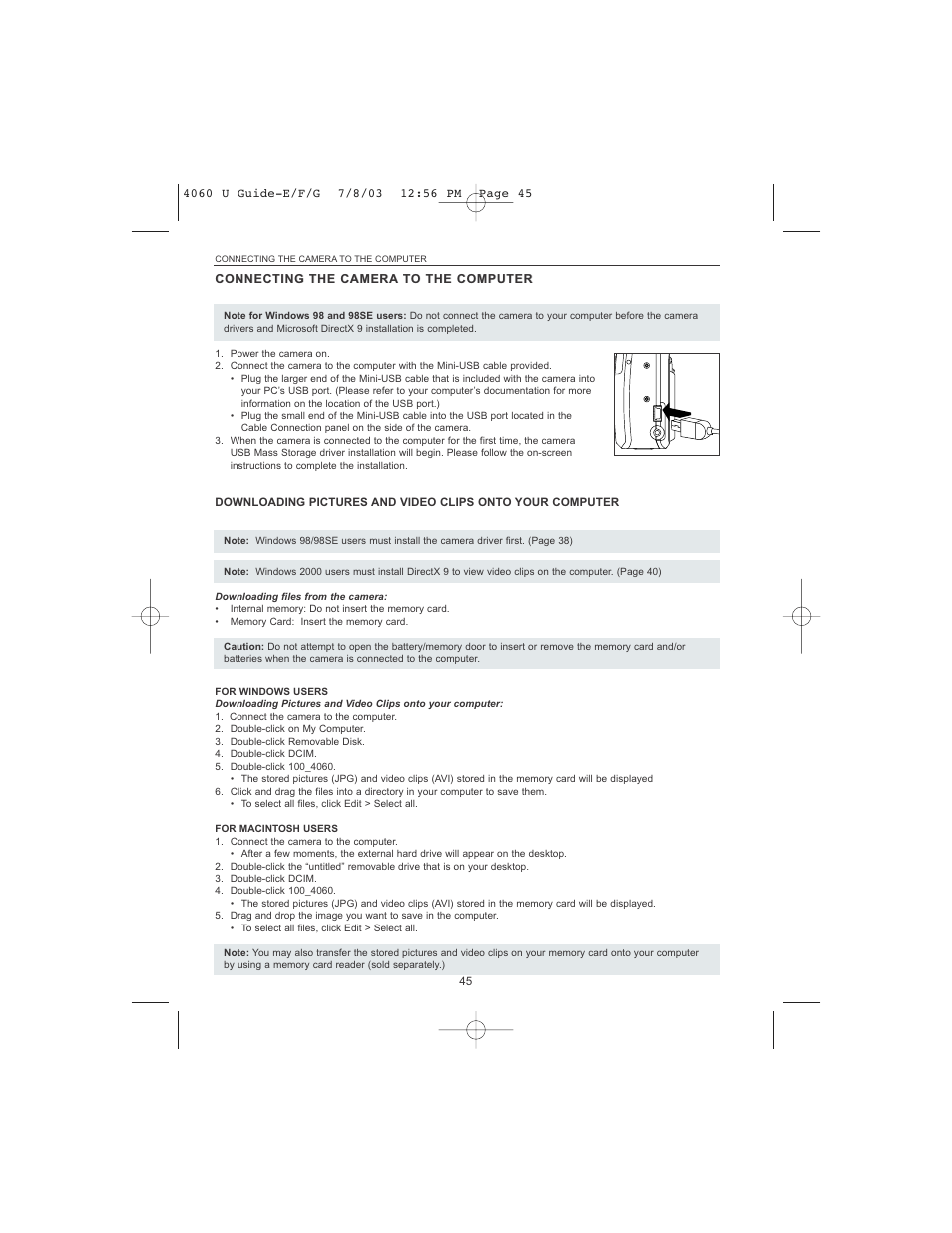 Concord Camera 4060 AF User Manual | Page 47 / 346