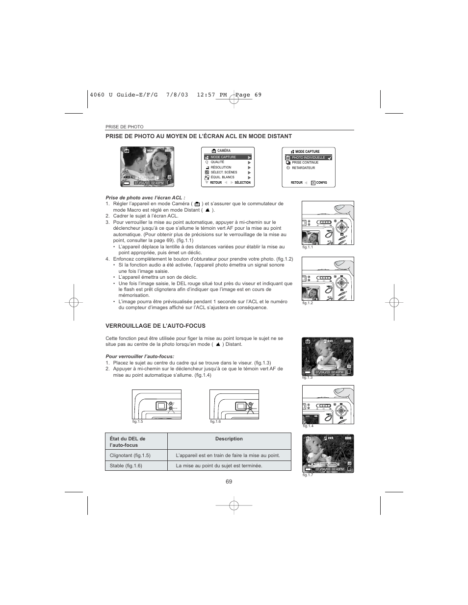 Verrouillage de l’auto-focus | Concord Camera 4060 AF User Manual | Page 71 / 346