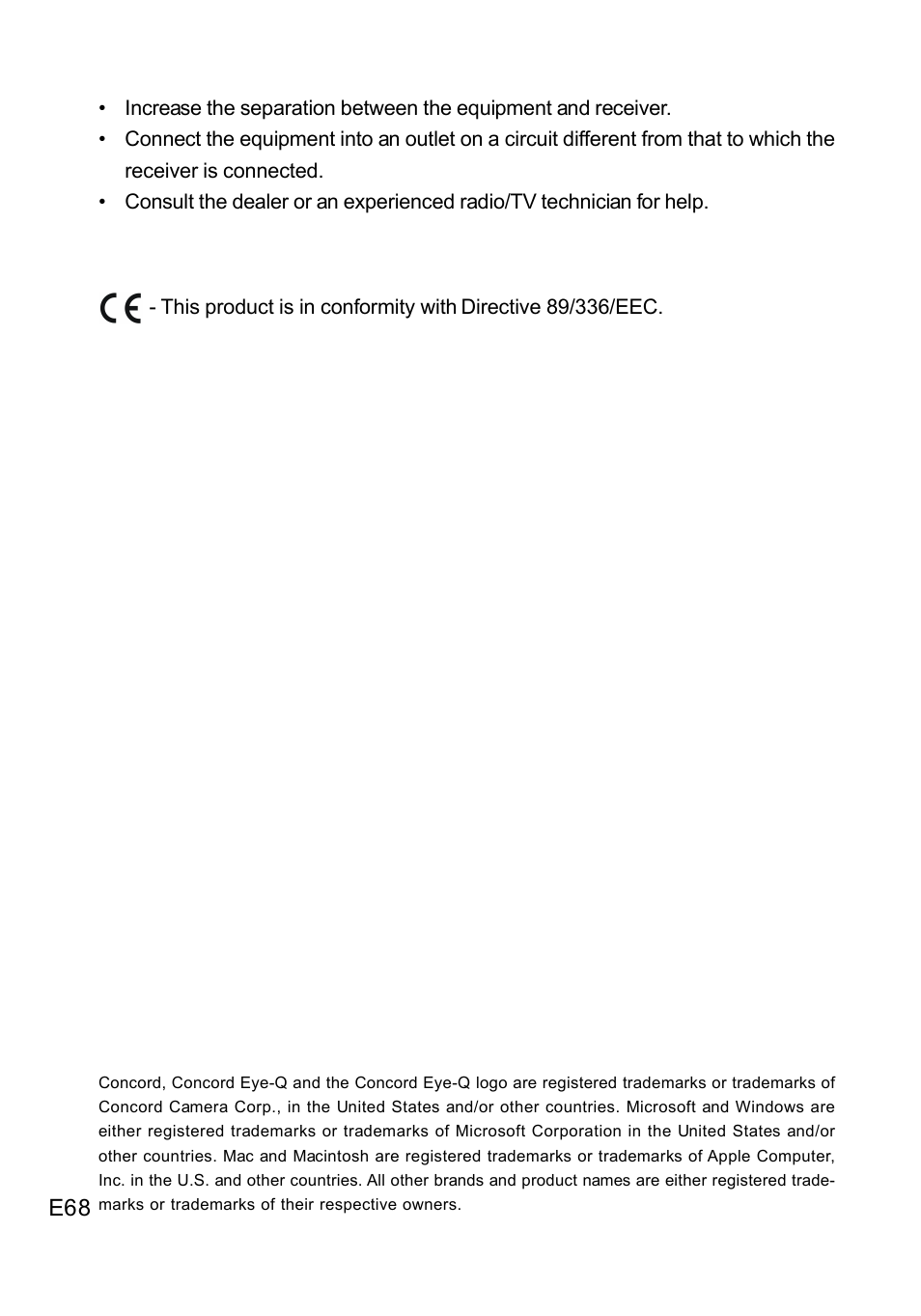 Concord Camera DV2020 User Manual | Page 69 / 69