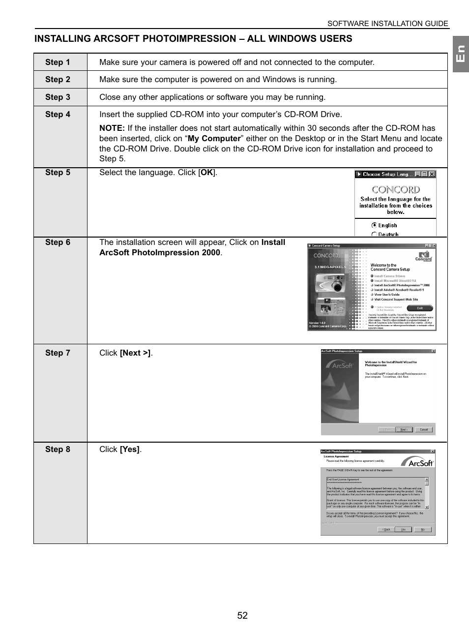 Concord Camera 3.1 Megapixels Digital Camera User Manual | Page 53 / 76