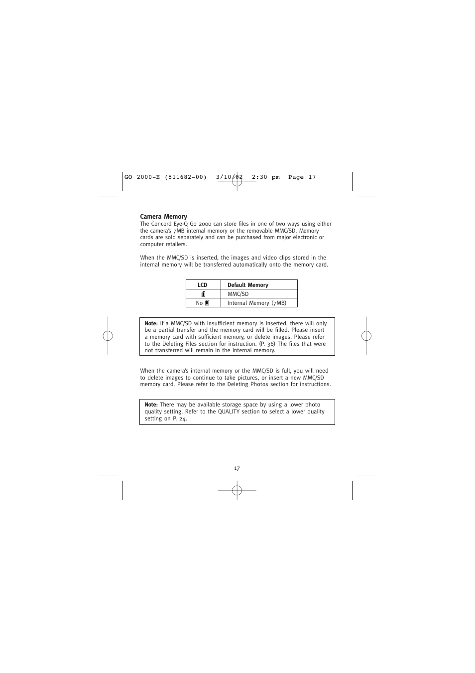 Concord Camera Eye-Q Go 2000 User Manual | Page 18 / 234