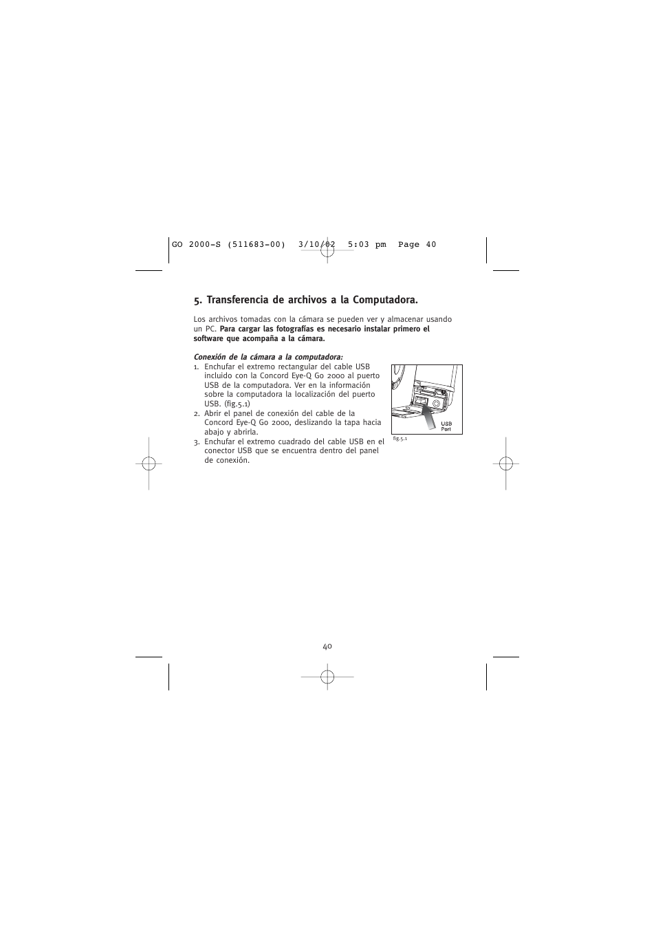 Transferencia de archivos a la computadora | Concord Camera Eye-Q Go 2000 User Manual | Page 216 / 234