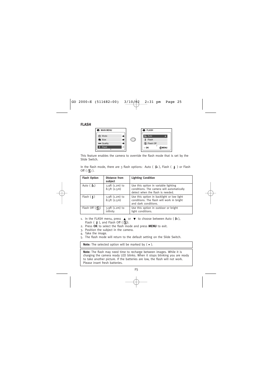 Flash | Concord Camera Eye-Q Go 2000 User Manual | Page 26 / 234