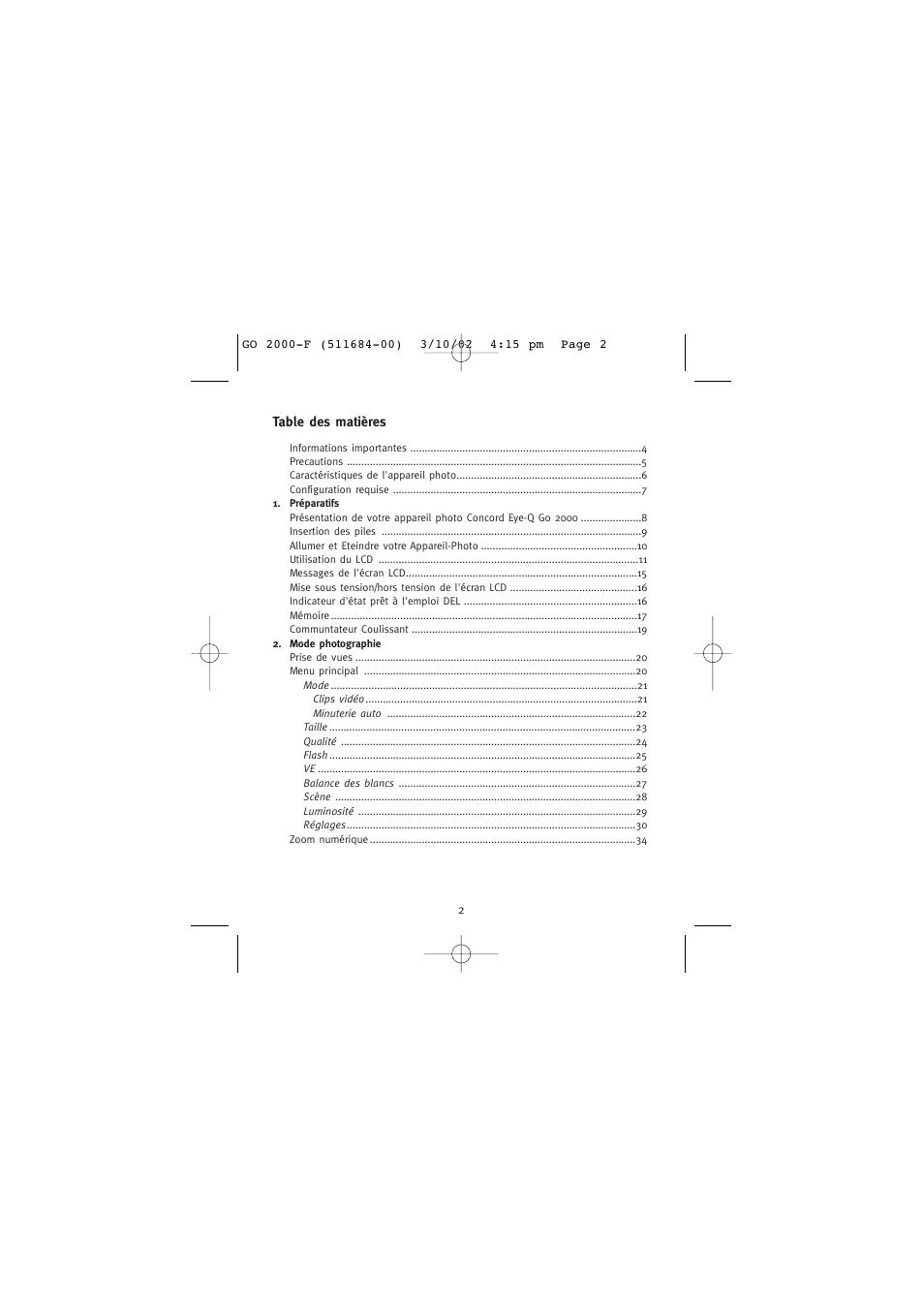 Concord Camera Eye-Q Go 2000 User Manual | Page 61 / 234