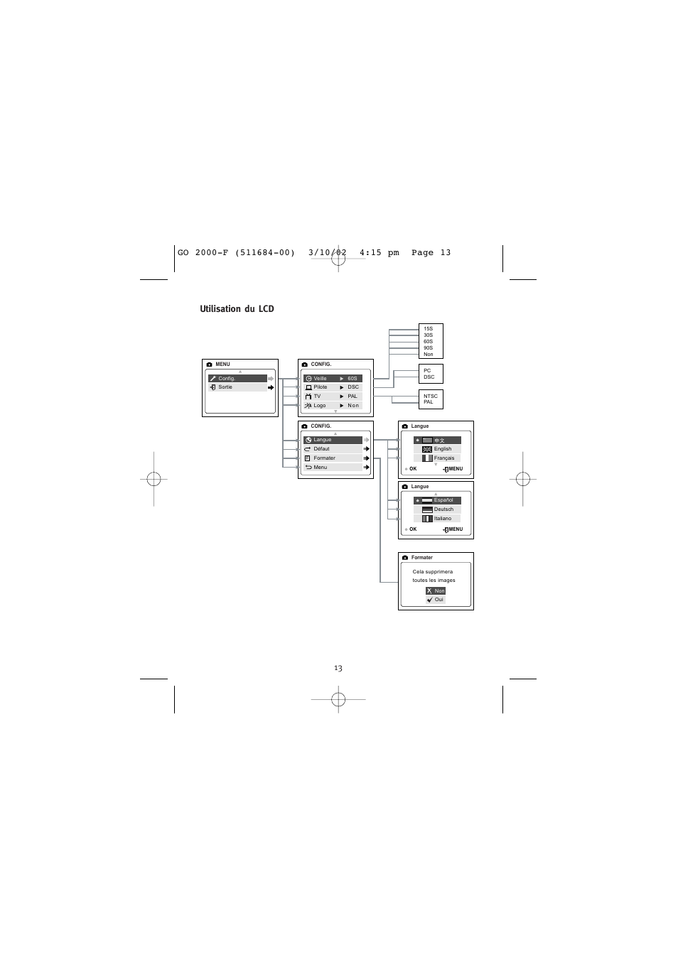 Utilisation du lcd | Concord Camera Eye-Q Go 2000 User Manual | Page 72 / 234