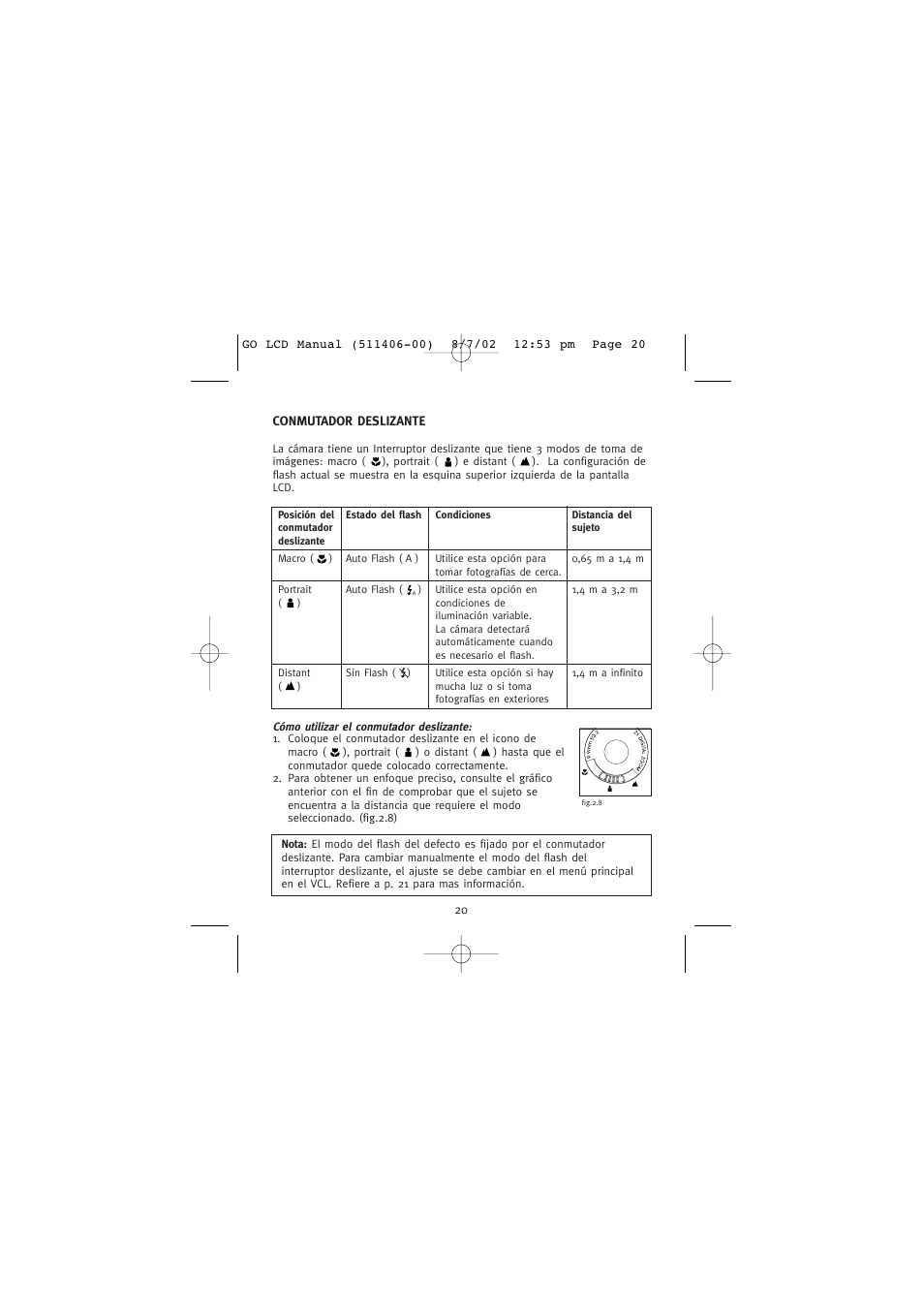 Conmutador deslizante | Concord Camera Eye-Q Go LCD Camera User Manual | Page 128 / 160