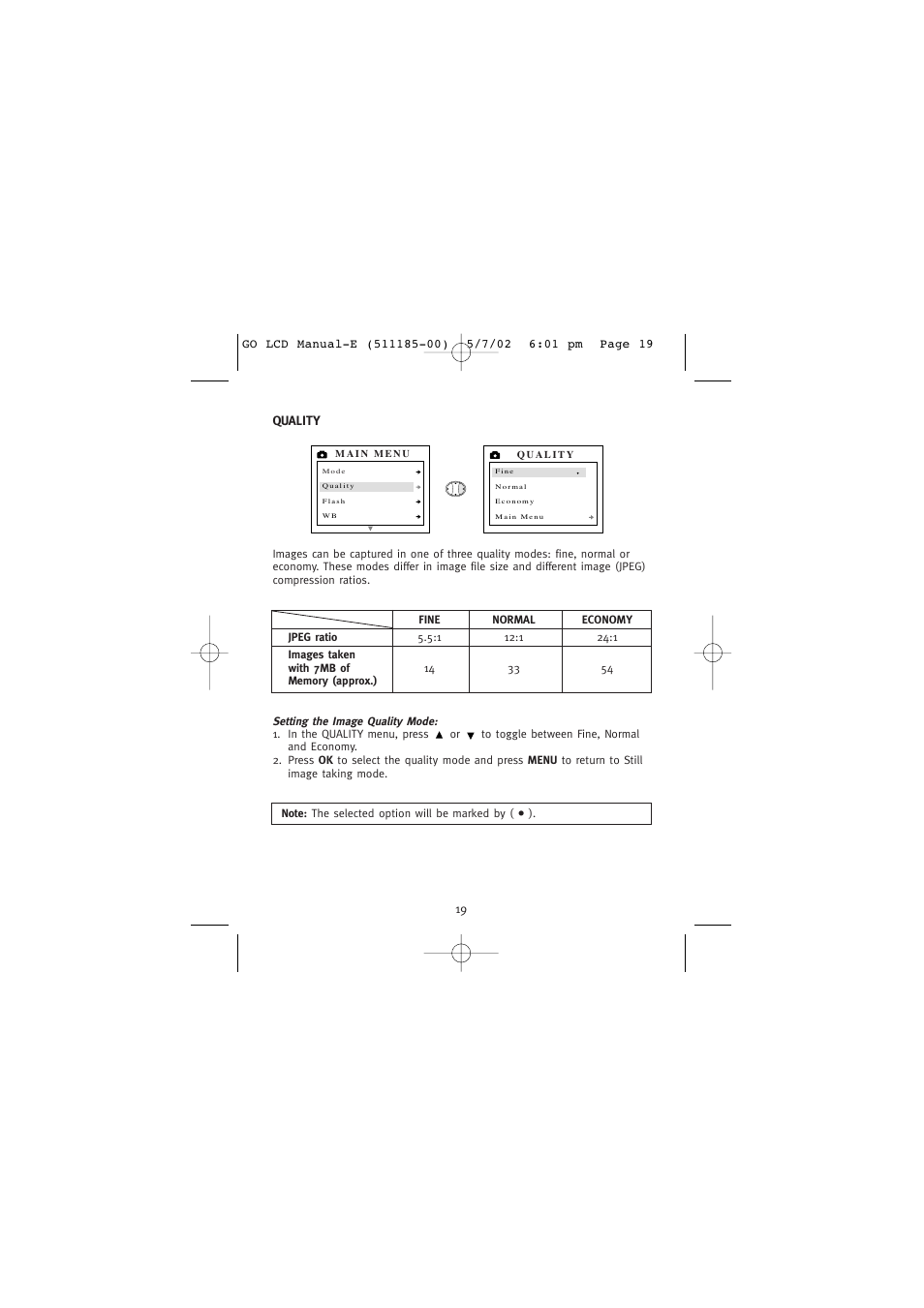 Quality | Concord Camera Eye-Q Go LCD Camera User Manual | Page 20 / 160