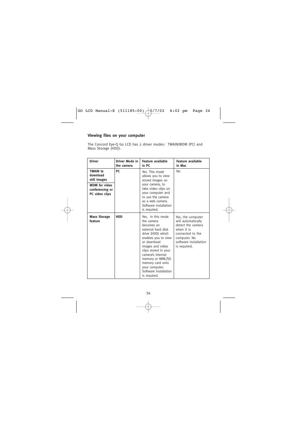 Viewing files on your computer | Concord Camera Eye-Q Go LCD Camera User Manual | Page 35 / 160