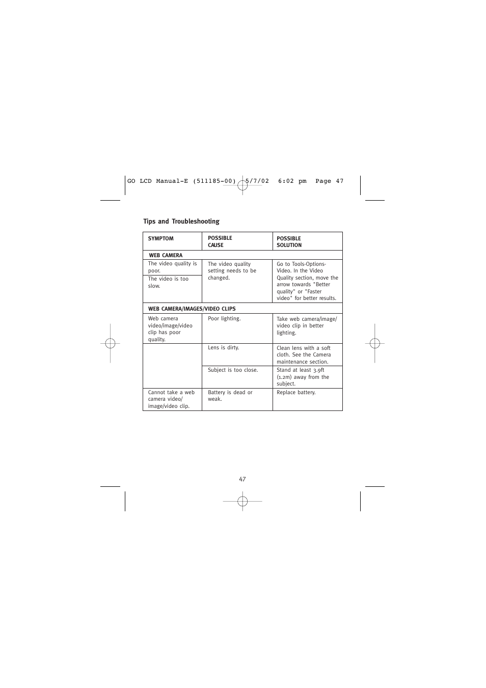 Concord Camera Eye-Q Go LCD Camera User Manual | Page 48 / 160