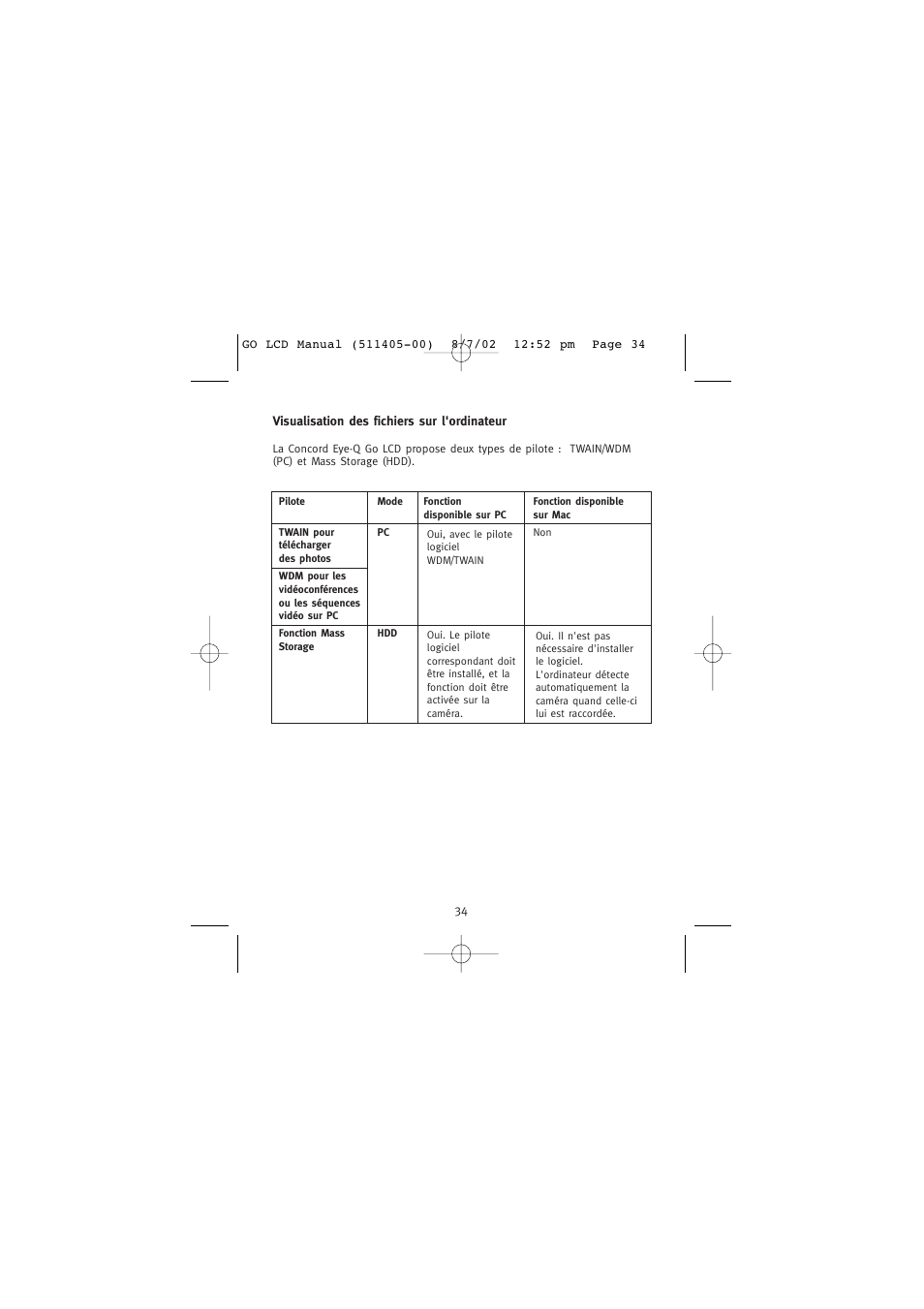 Visualisation des fichiers sur l'ordinateur | Concord Camera Eye-Q Go LCD Camera User Manual | Page 89 / 160