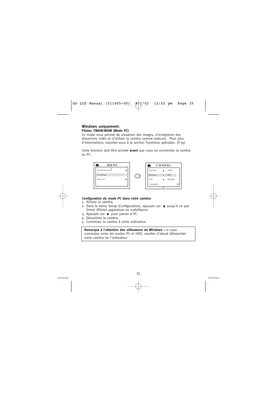 Pilotes twain/wdm (mode pc), Windows uniquement | Concord Camera Eye-Q Go LCD Camera User Manual | Page 90 / 160