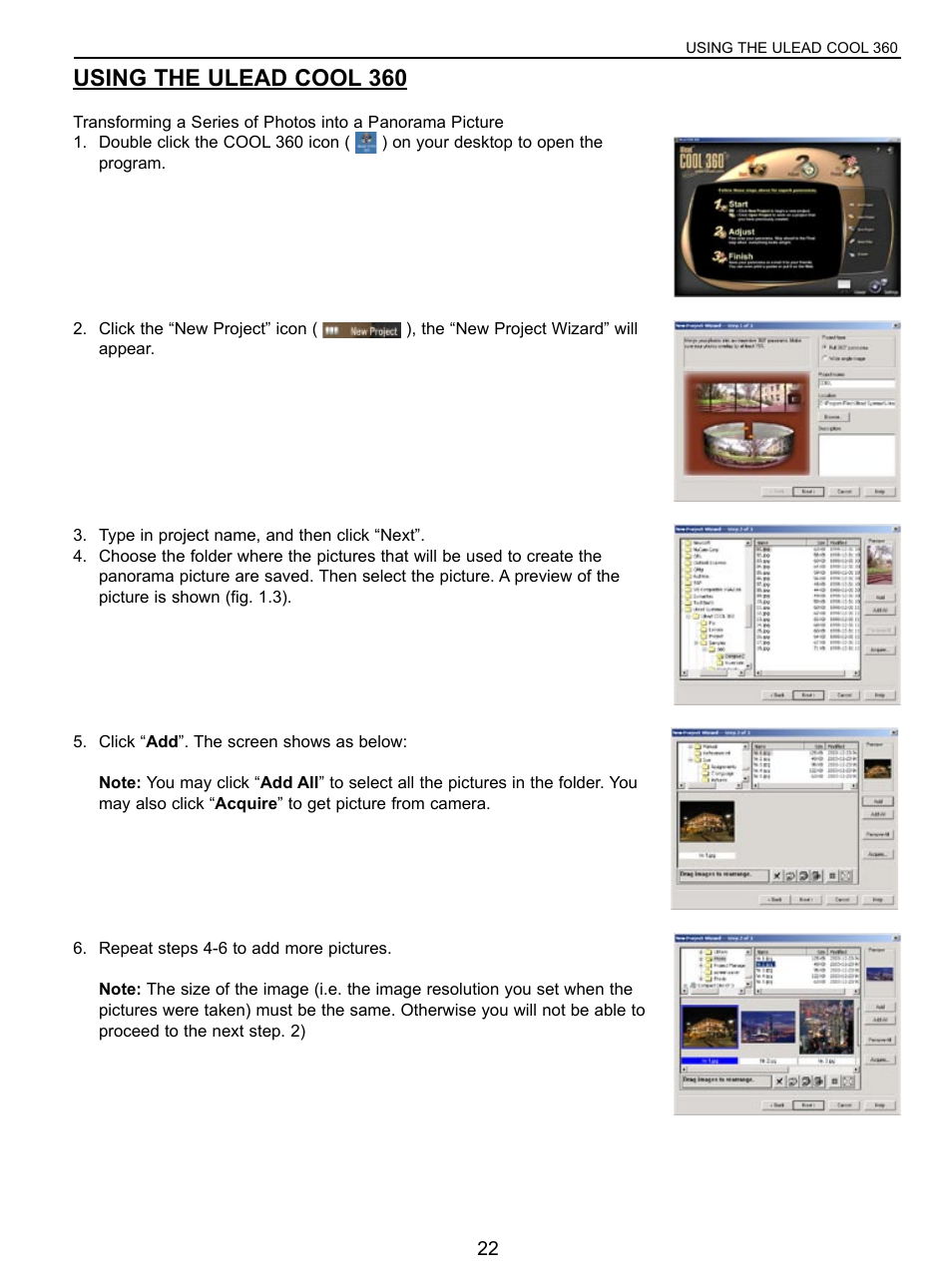 Using the ulead cool 360 | Concord Camera VGA User Manual | Page 23 / 30