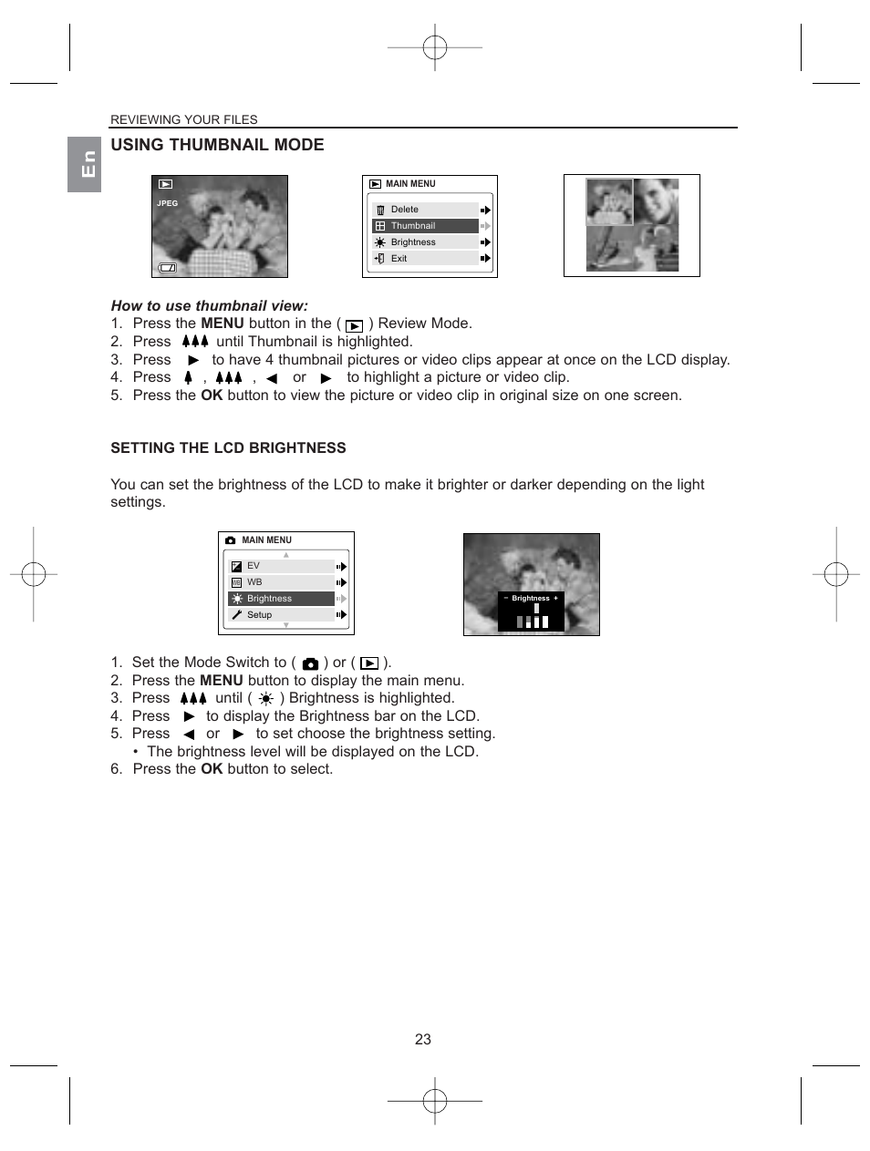 Using thumbnail mode | Concord Camera 2040 User Manual | Page 24 / 51