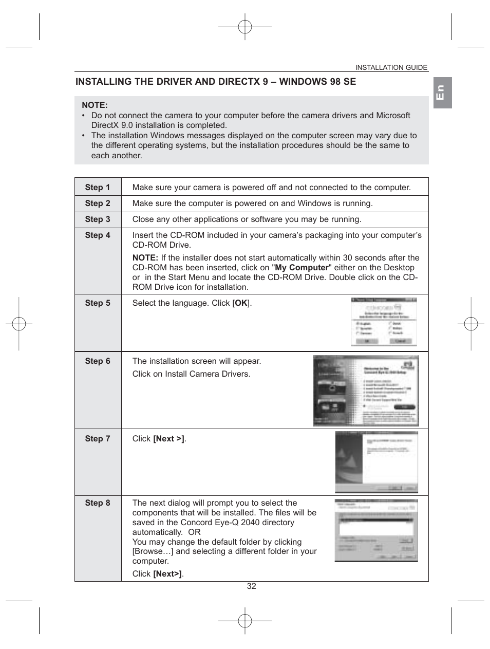 Concord Camera 2040 User Manual | Page 33 / 51