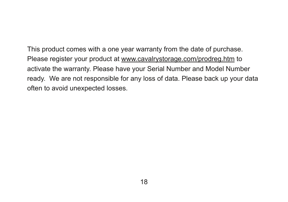 Cavalry Storage CADT-U32A User Manual | Page 18 / 20